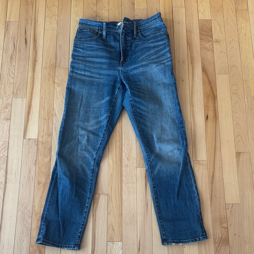 Madewell Classic Straight Jeans in Ives Wash: Selvedge - Picture 3 of 6